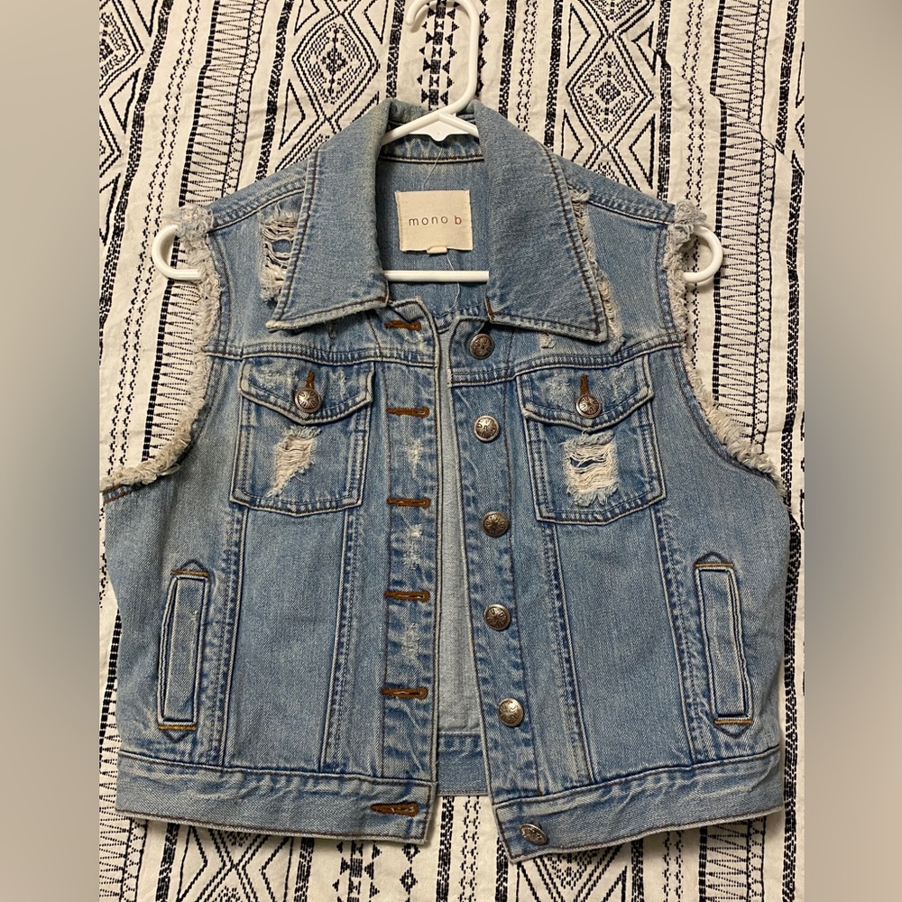 MonoB denim vest